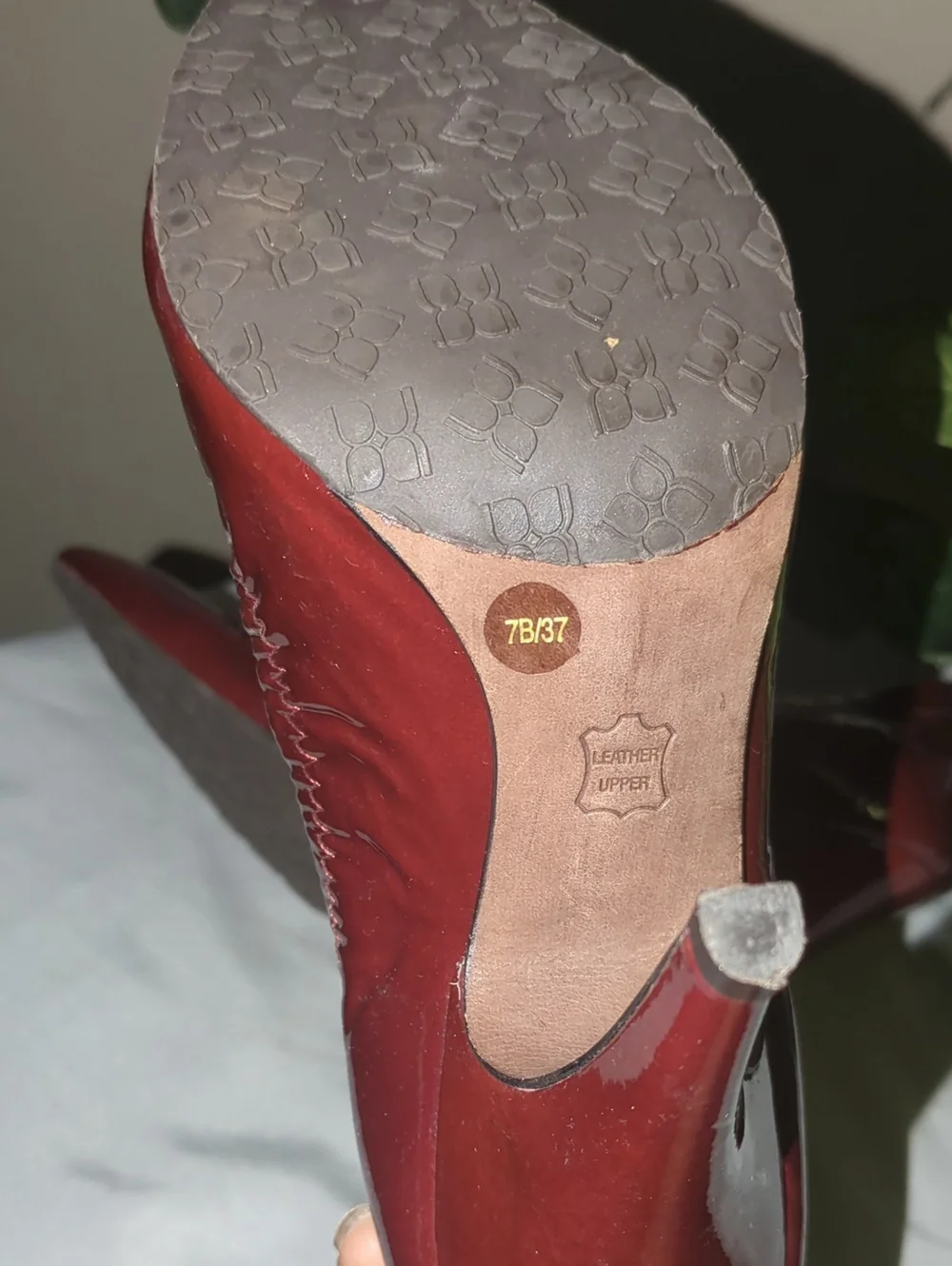 BCBGMaxAzria Deep Burgundy Patent Pointed Pumps